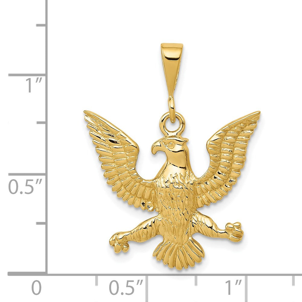 14k Yellow Gold Eagle Charm