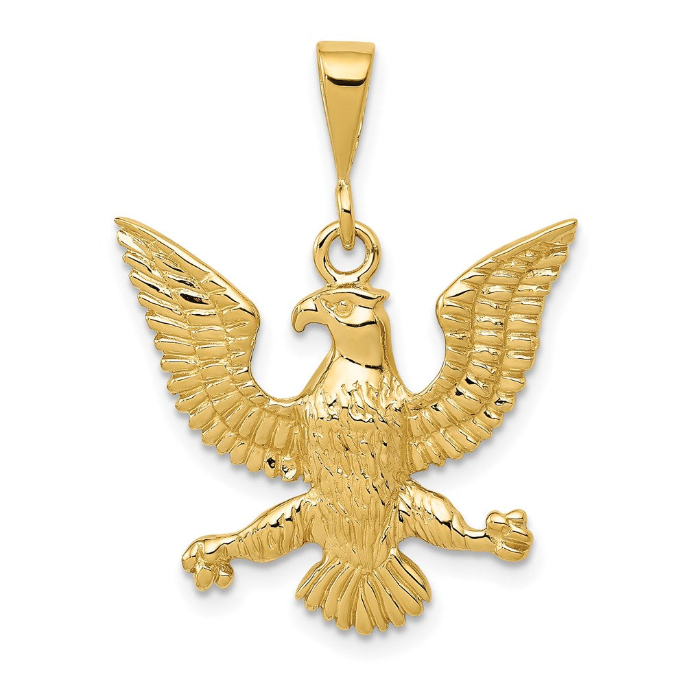 14k Yellow Gold Eagle Charm