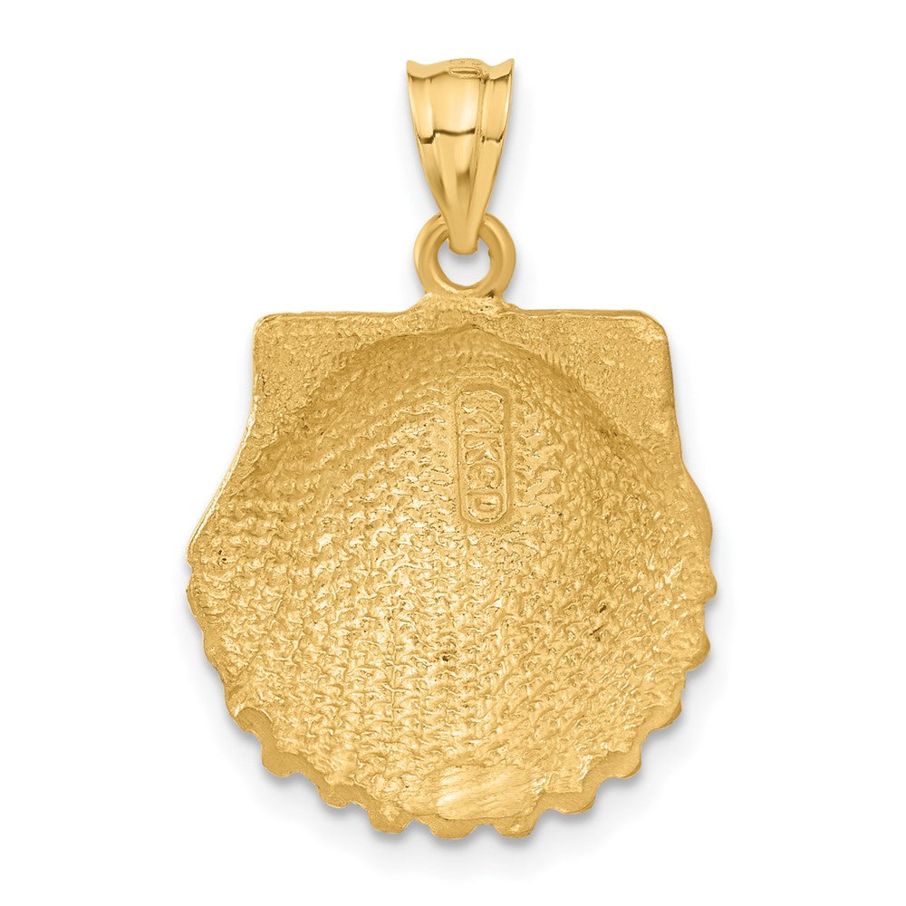 14k Yellow Gold Seashell Pendant