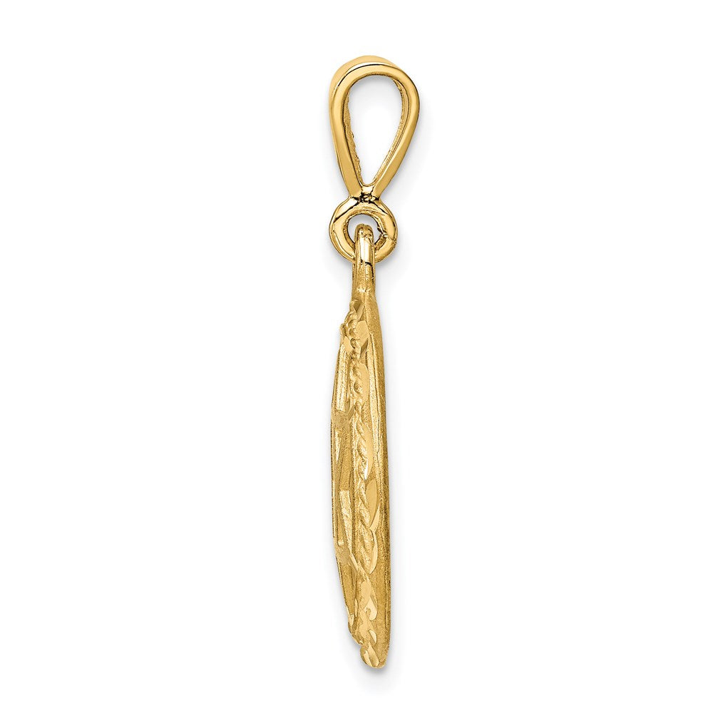 14k Yellow Gold Star Of David Charm