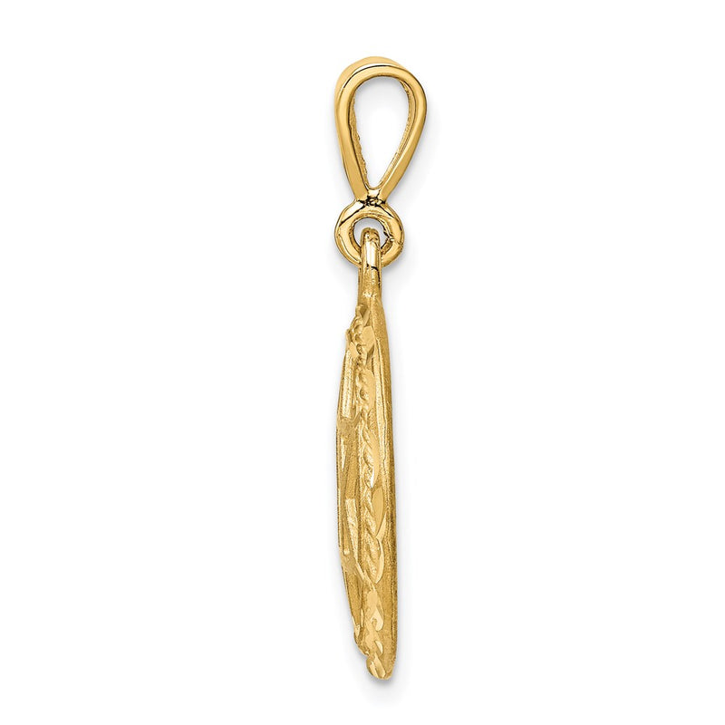 14k Yellow Gold Star Of David Charm