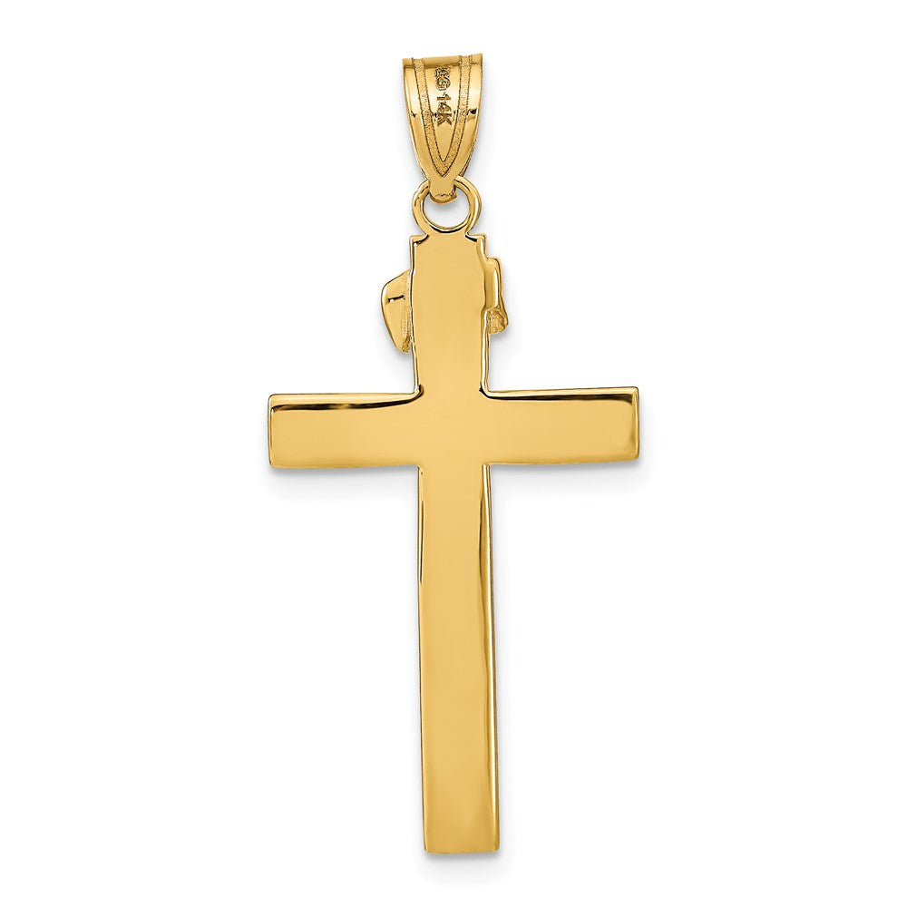 14k Yellow Gold INRI Crucifix Pendant