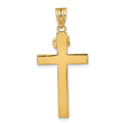 14k Yellow Gold INRI Crucifix Pendant
