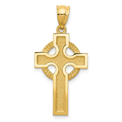 14k Yellow Gold Celtic Cross Charm
