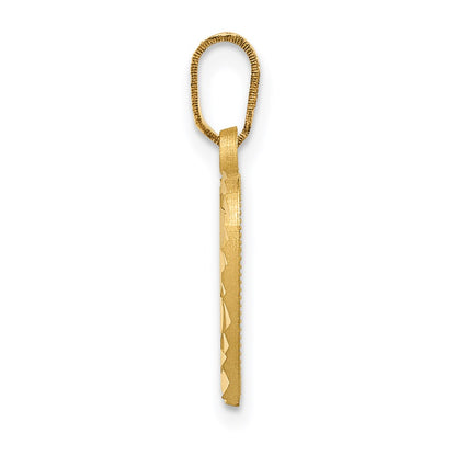 14k Yellow Gold Heart Charm