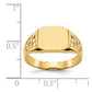 14K Yellow Gold 9.0x10.5mm Open Back Men's Signet Ring