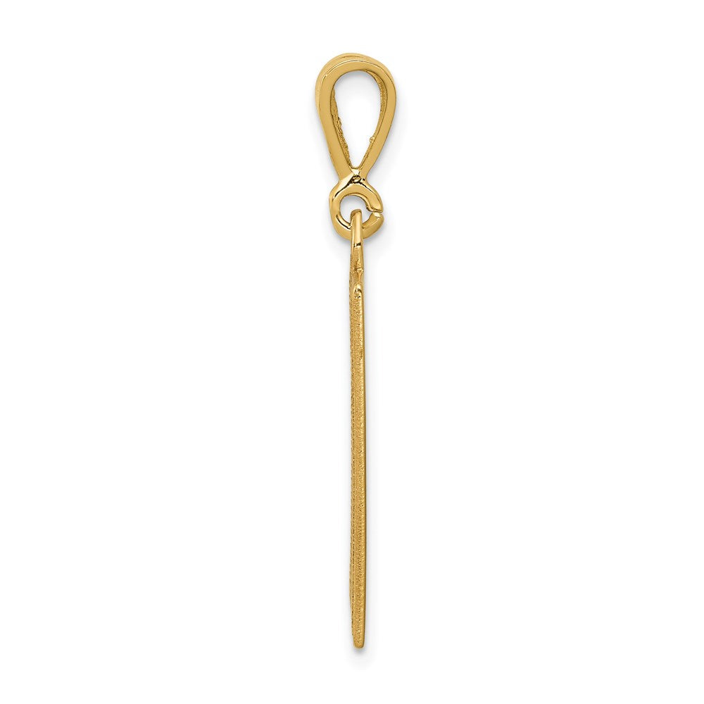 14k Yellow Gold Caduceus Pendant