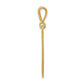 14k Yellow Gold Caduceus Pendant