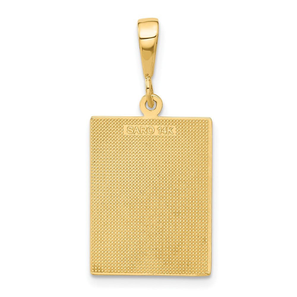 14k Yellow Gold Caduceus Pendant