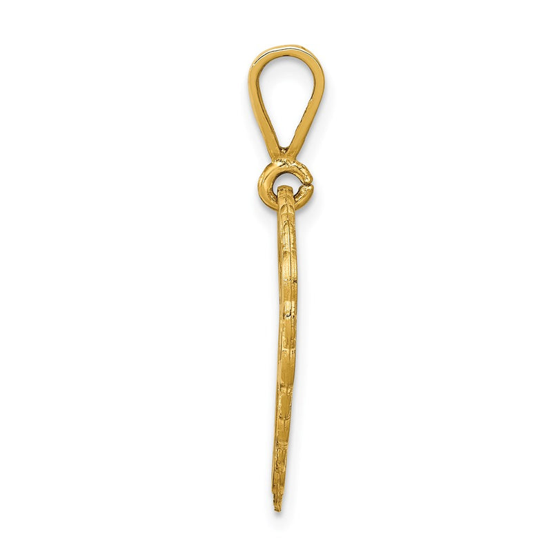14k Yellow Gold Reversible FOR MY MOM Charm