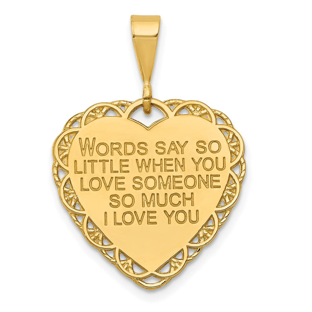 14k Yellow Gold Reversible FOR MY MOM Charm