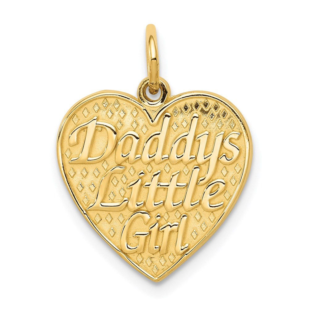 14k Yellow Gold DADDYS LITTLE GIRL Charm