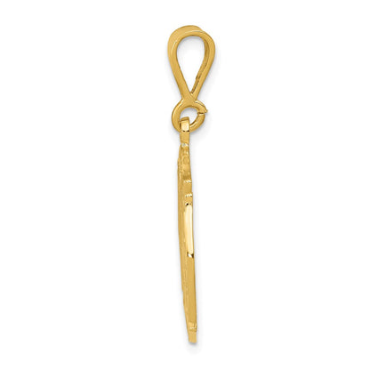 14k Yellow Gold FIRE RESCUE Pendant