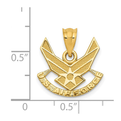 14k Yellow Gold U. S. AIR FORCE Pendant