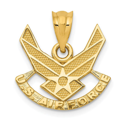 14k Yellow Gold U. S. AIR FORCE Pendant