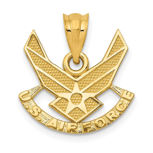 14k Yellow Gold U. S. AIR FORCE Pendant