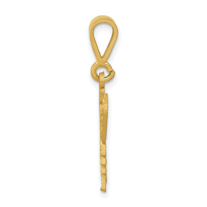 14k Yellow Gold Butterfly Charm