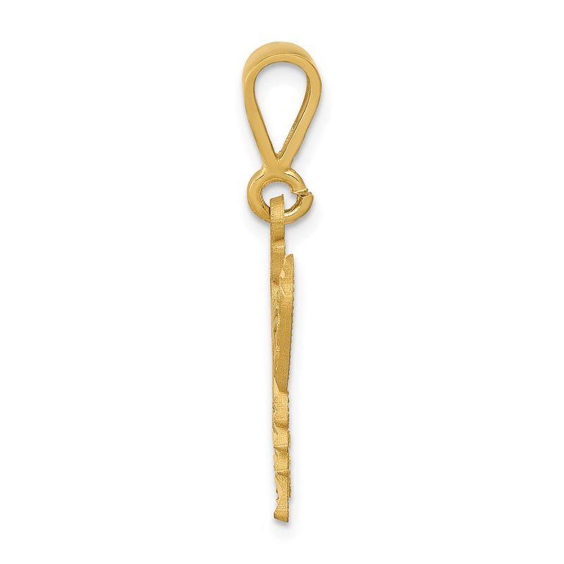 14k Yellow Gold Butterfly Charm