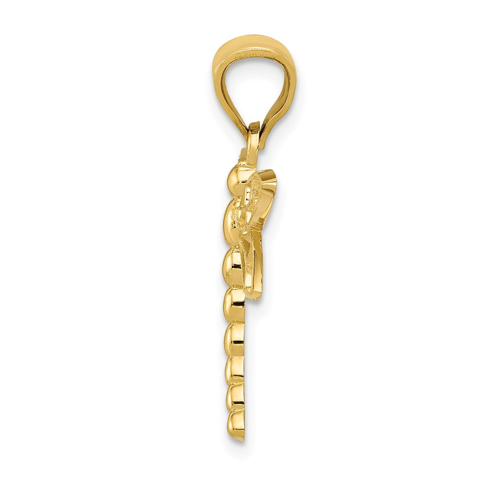 14k Yellow Gold Dragonfly Charm