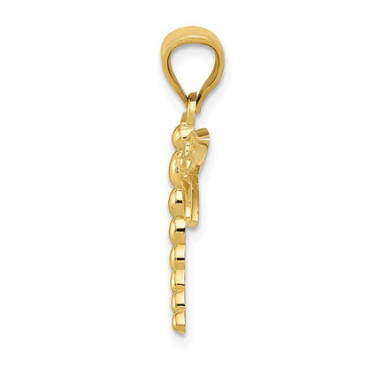 14k Yellow Gold Dragonfly Charm