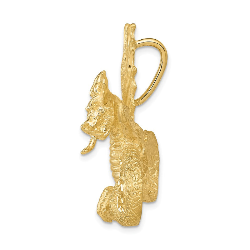 14k Yellow Gold Dragon Slide