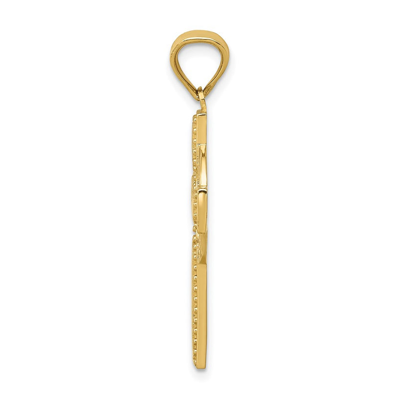 14k Yellow Gold Celtic Cross Pendant