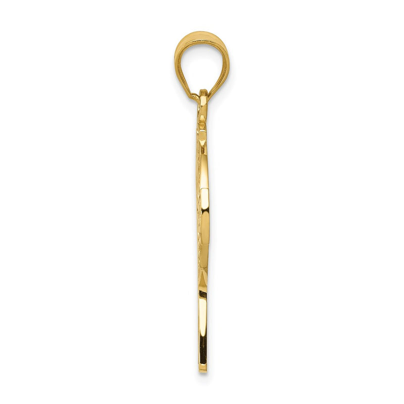 14k Yellow Gold Celtic Cross Pendant