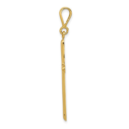 14k Yellow Gold Cross Pendant