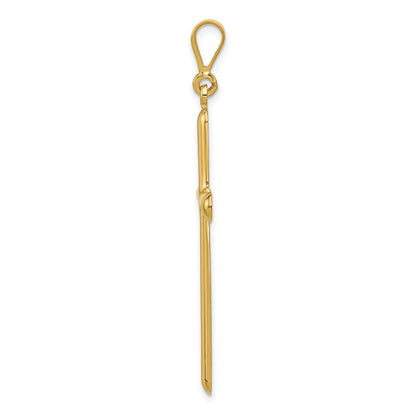 14k Yellow Gold Cross Pendant