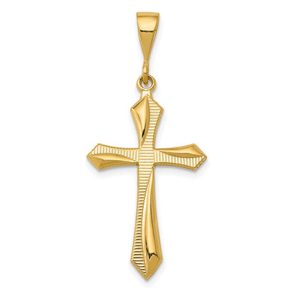 14k Yellow Gold Passion Cross Pendant