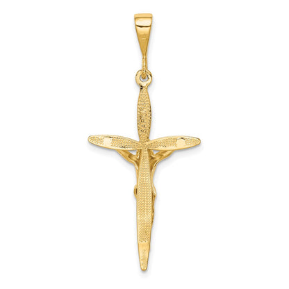 14k Yellow Gold Passion Crucifix Pendant