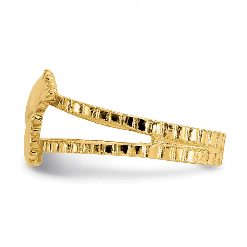 14k Yellow Gold Feet Toe Ring