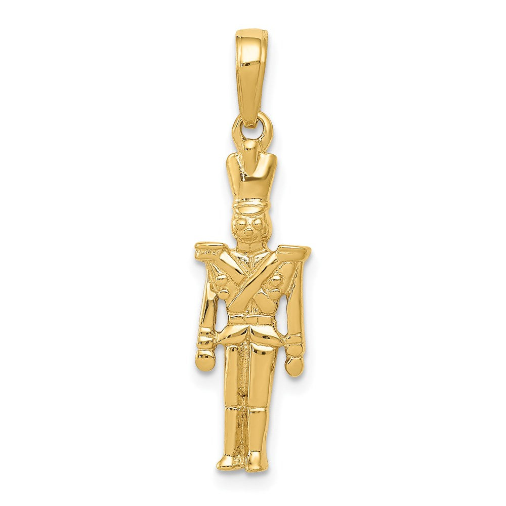 14k Yellow Gold Polished 3-D Toy Soldier Pendant