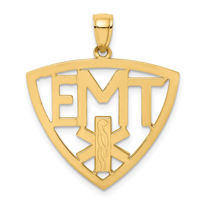 14k Yellow Gold Emergency Medical Technician Charm