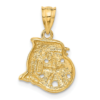 14k Yellow Gold Dolphin and Sanddollar Charm