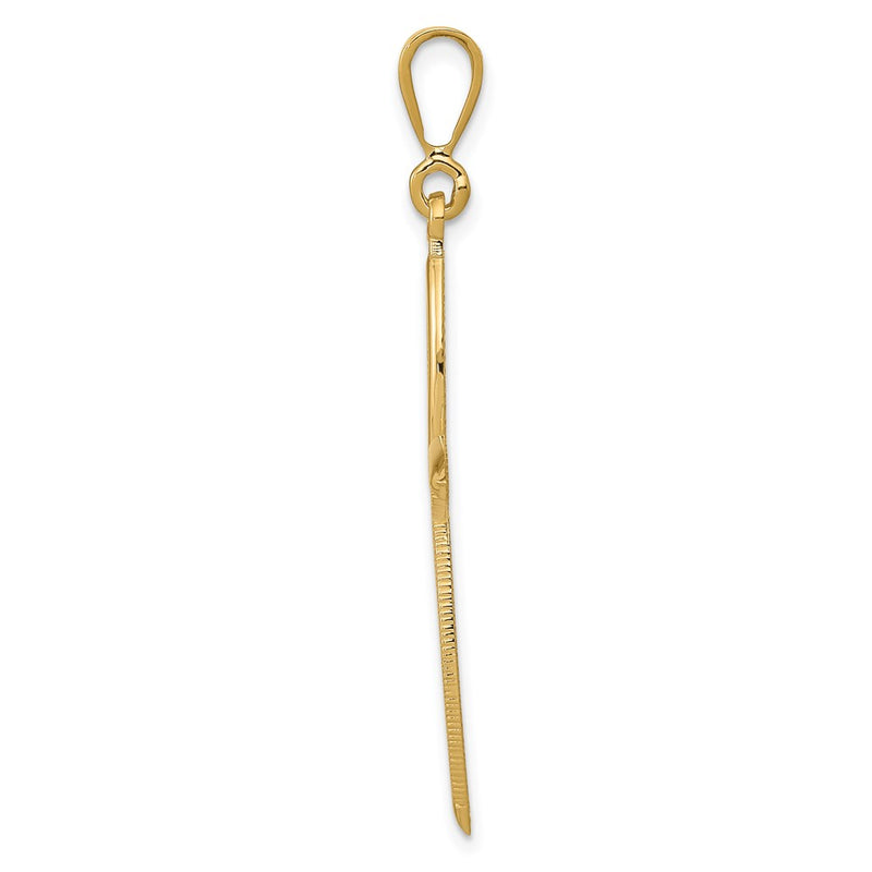 14k Yellow Gold Passion Cross Pendant