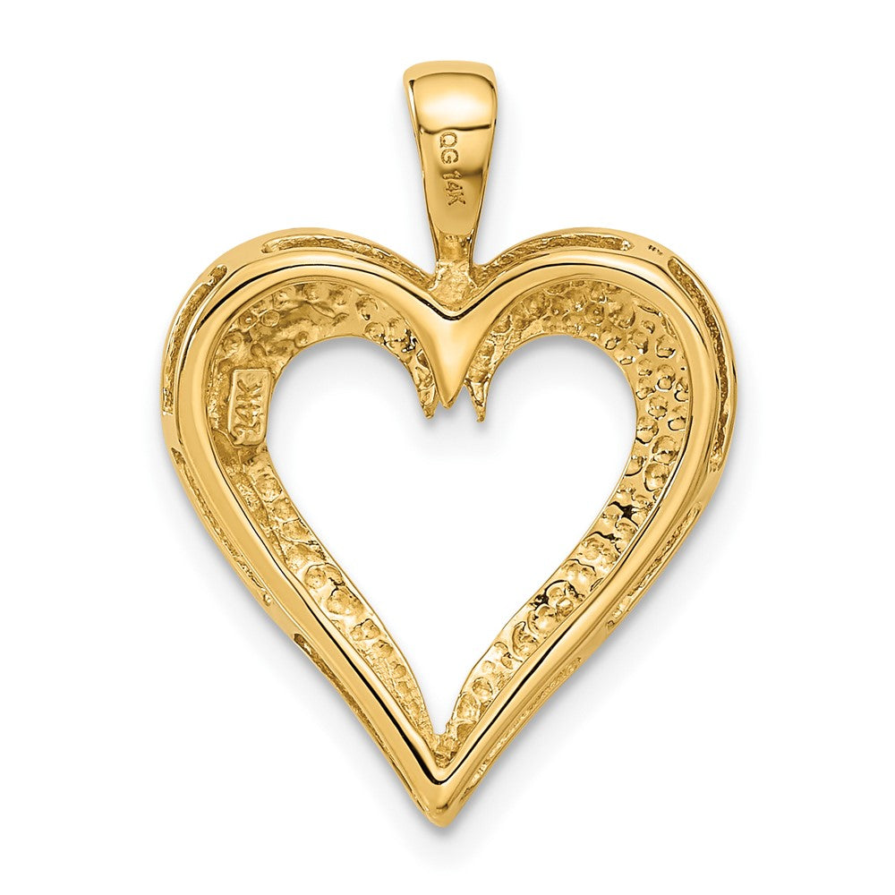 14k Yellow Gold Polished Heart Pendant