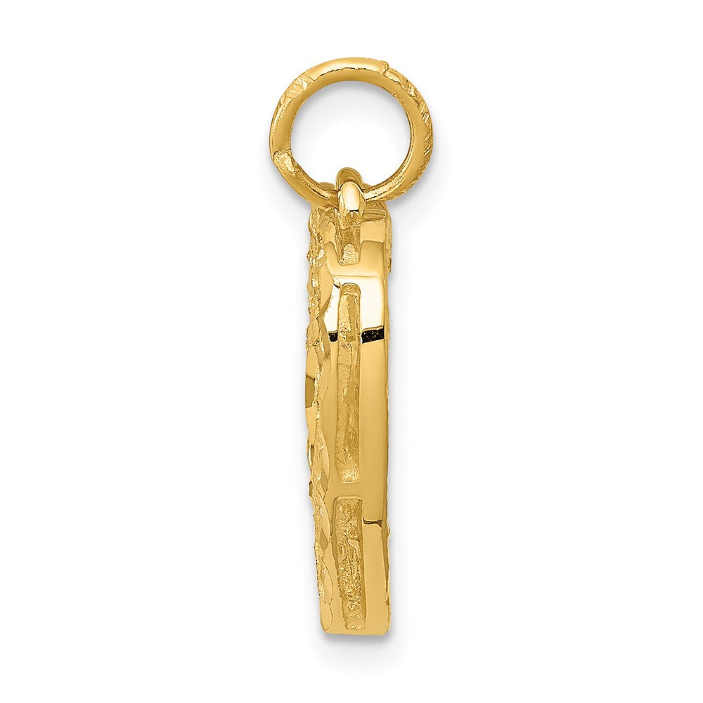 14k Yellow Gold Polished Heart Pendant