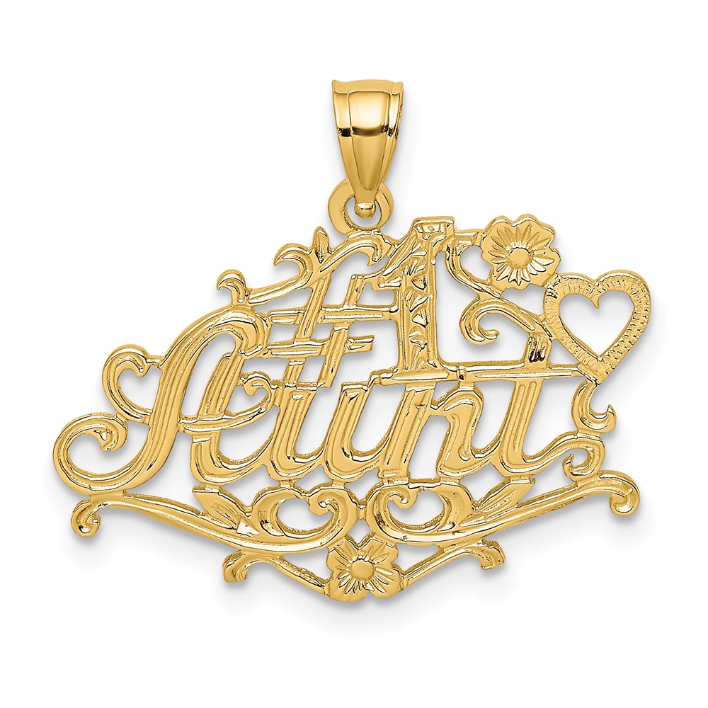 14k Yellow Gold #1 AUNT Charm