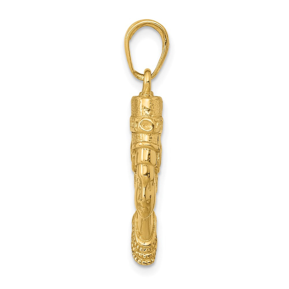 14k Yellow Gold 3-D Nefertiti Pendant