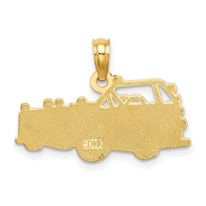 14k Yellow Gold Fire Truck Charm