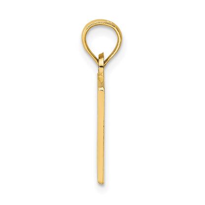 14k Yellow Gold #1 TEACHER Charm