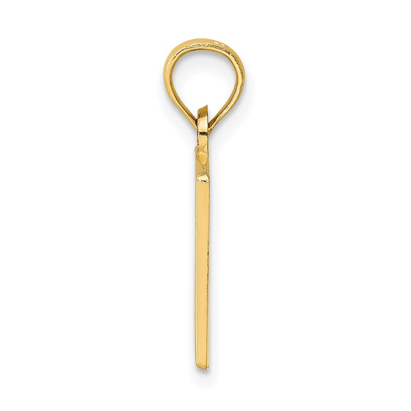 14k Yellow Gold #1 TEACHER Charm