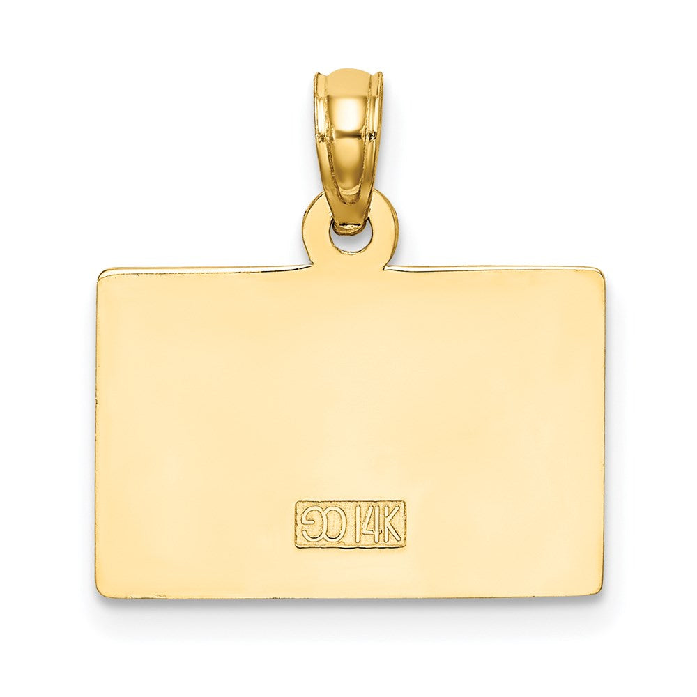 14k Yellow Gold #1 TEACHER Charm