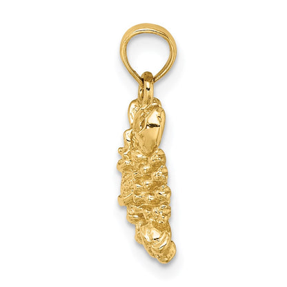 14k Yellow Gold 3-D Scorpio Zodiac Charm