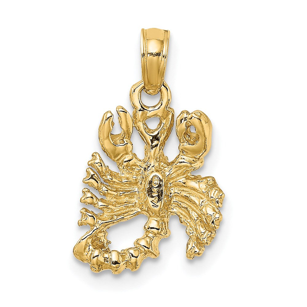 14k Yellow Gold 3-D Scorpio Zodiac Charm