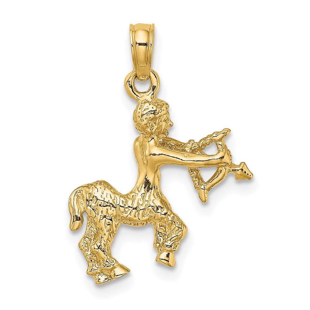 14k Yellow Gold 3-D Sagittarius Zodiac Charm