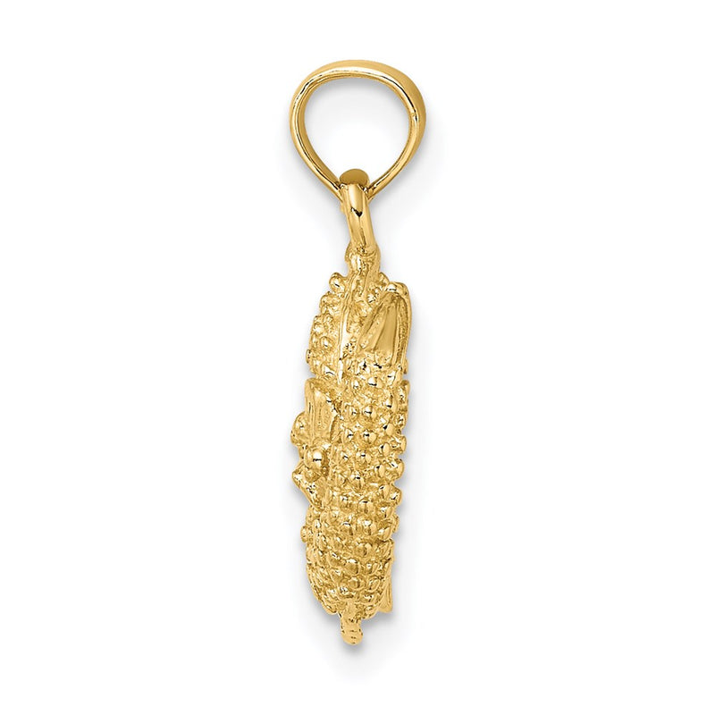 14k Yellow Gold 3-D Pisces Zodiac Charm