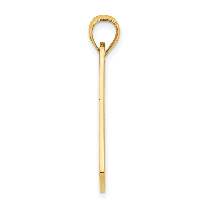 14k Yellow Gold KEY WEST License Plate Charm
