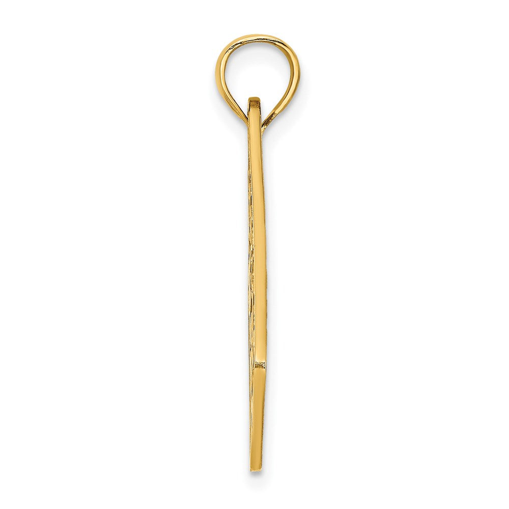 14k Yellow Gold MARYLAND OCEAN CITY License Plate Charm
